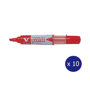 Pilot BegreeN V Board Master Whiteboard Marker Chisel Medium Red Box of 10