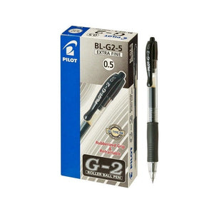 Pilot G-2 Retractable Gel Pen 0.5mm Black Box of 12