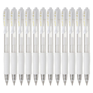 Pilot G-2 Retractable Gel Pen 0.7mm Pastel White Box of 12