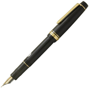 Pilot Justus 95 Fountain Pen Black Stripe Barrel 14K Gold Medium Nib