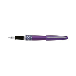 Pilot MR3 Retro Pop Fountain Pen Violet Ellipse Barrel Fine Nib
