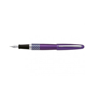 Pilot MR3 Retro Pop Fountain Pen Violet Ellipse Barrel Medium Nib
