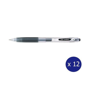 Pilot Poplol Retractable Gel Pen 0.7mm Black Box of 12