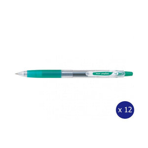 Pilot Poplol Retractable Gel Pen 0.7mm Green Box of 12
