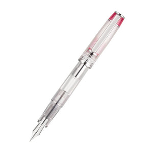 Pilot Prera Transparent Fountain Pen Red Barrel Medium Nib