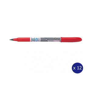 Pilot Super Colour Permanent Marker Bullet Extra Fine Red Box of 12