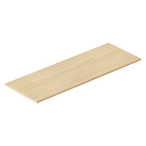 Rapidline rectangle table top in Natural Oak, shown on its own at an angle against a plain white background