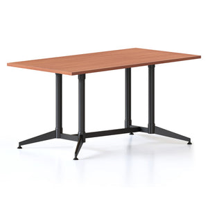 Rapidline Typhoon Meeting and Boardroom Table 1500 x 750mm Cherry / Black