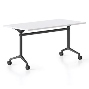 Rapidline Typhoon Flip Top Table 2100 x 750mm Natural White / Black