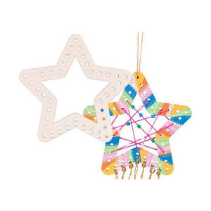 Zart Wooden Weaving Star Pack of 10