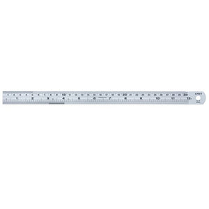 Linex SL30 30cm stainless steel ruler with a hanging hole at one end