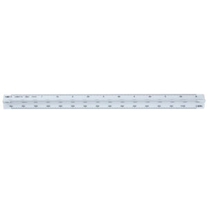 Linex 323 triangular scale ruler in white, 30cm