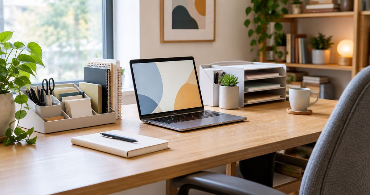 Desk organisers for home-based businesses: sort first