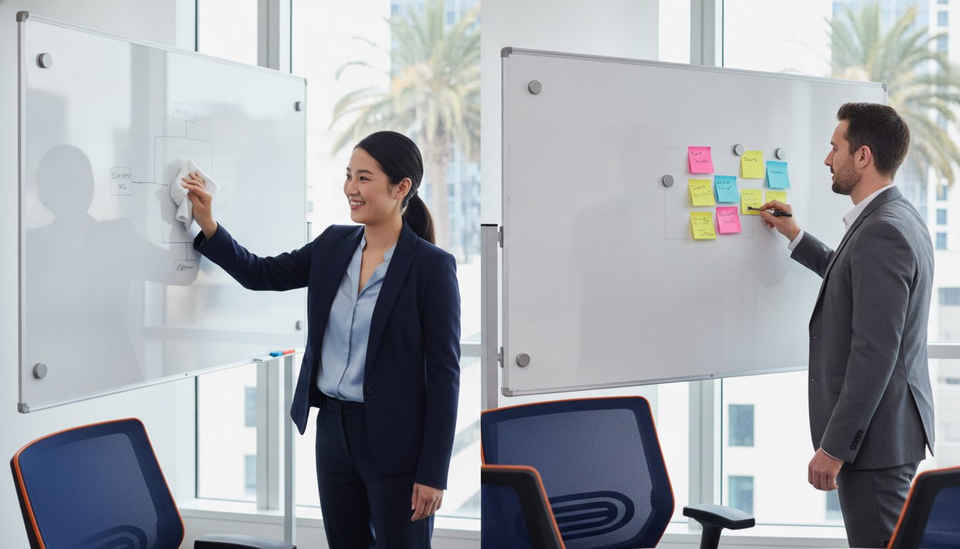 Glass Whiteboard vs Magnetic Whiteboard: The Professional Comparison Guide