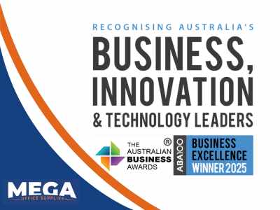 Mega Office Supplies Recognised as an ABA100® Winner for Business Excellence in The Australian Business Awards 2025