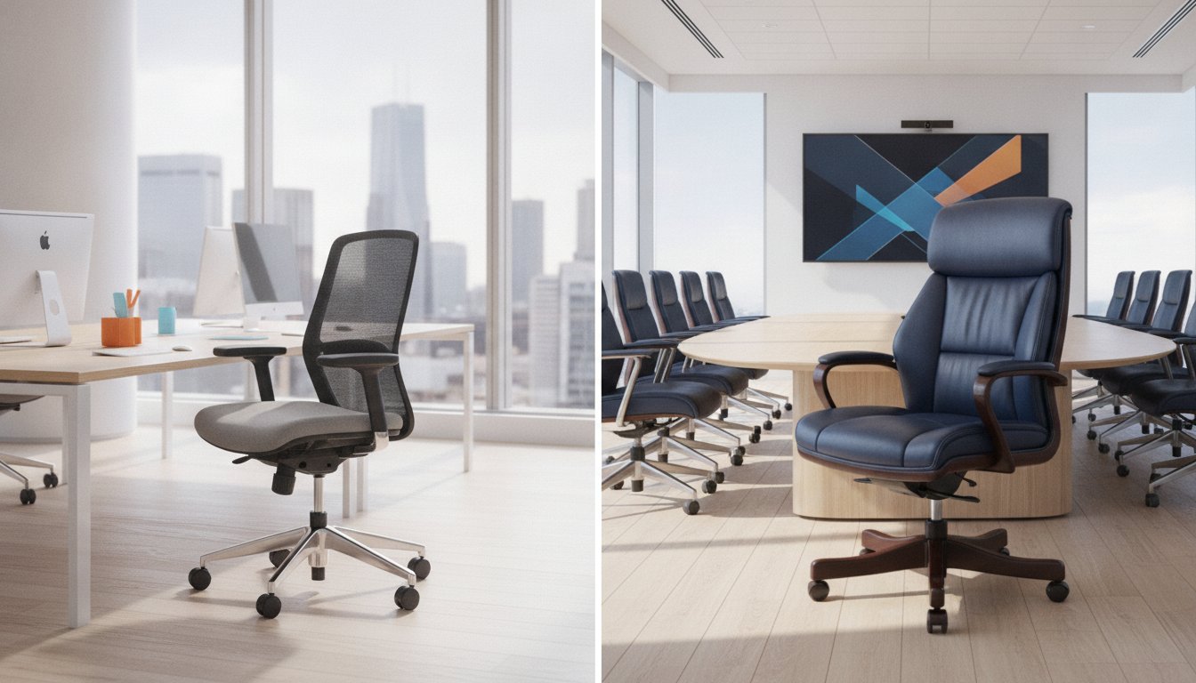 Mesh vs Leather Office Chair Comparison: The Professional Procurement Guide for 2026
