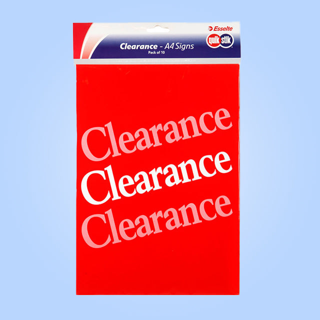 Retail Sale Signs