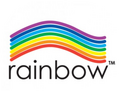 Rainbow Paper specialty paper and card stock brand logo
