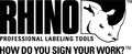 DYMO Rhino industrial label makers and tapes brand logo