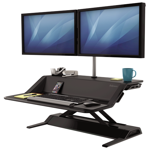 Fellowes Sit-Stand Workstation Lotus Black