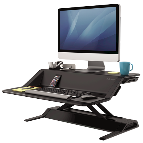 Fellowes Sit-Stand Workstation Lotus Black