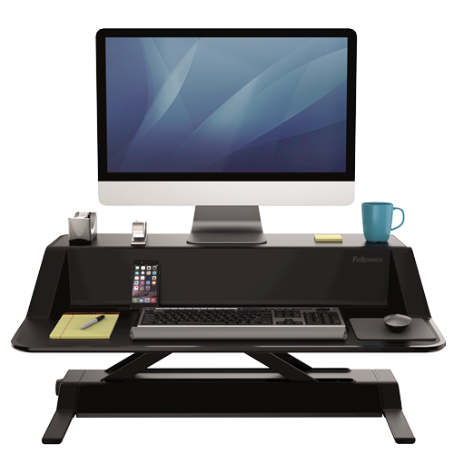Fellowes Sit-Stand Workstation Lotus Black