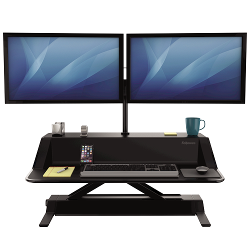 Fellowes Sit-Stand Workstation Lotus Black