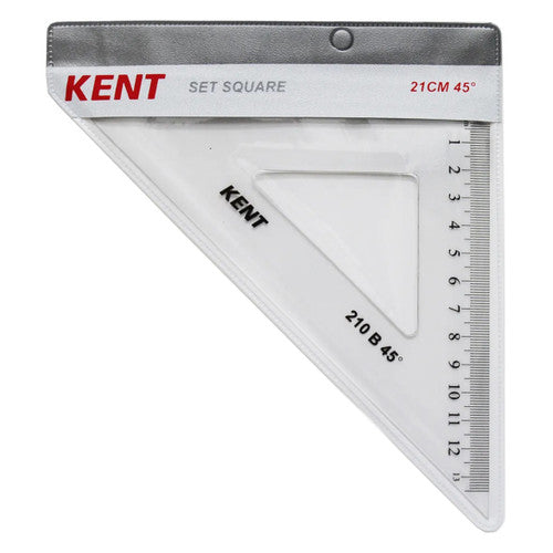 Kent Set Square 45 Degrees 210mm