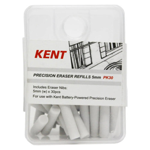 Kent Precision Eraser Refill 5mm Pack of 30