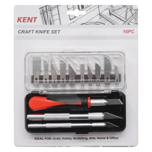 Kent No.1 Craft Knife Set of 16