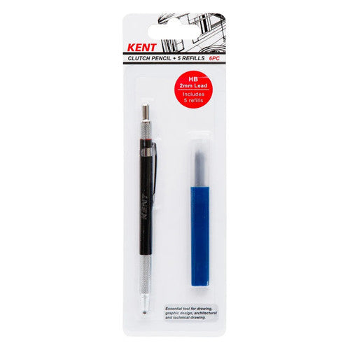 Kent Premium Clutch Pencil HB 2mm with 5 Refills