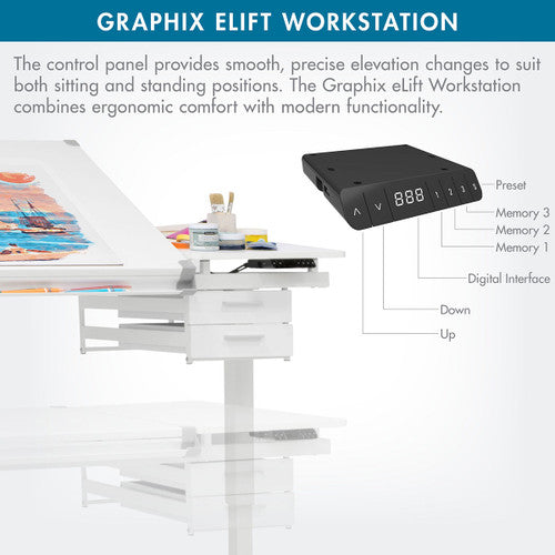 Artfusion Graphix E-Lift Workstation Drafting Table