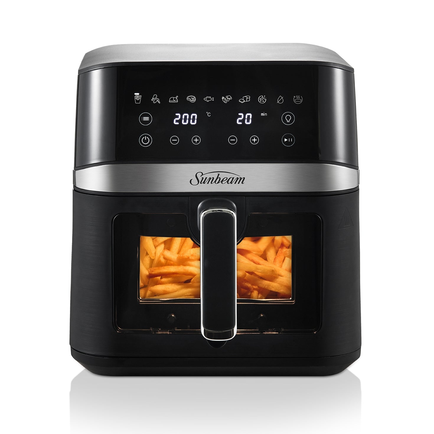 Sunbeam Alinea Pro 6L air fryer with fries
