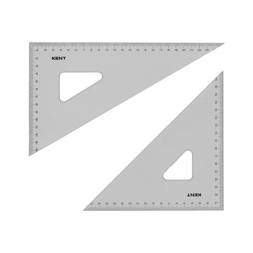 Kent Set Square 45 Degrees 160mm and 60 Degrees 230mm