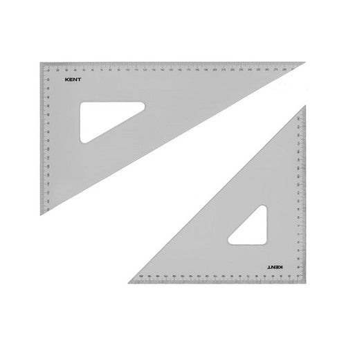 Kent Set Square 45 Degrees 200mm and 60 Degrees 280mm