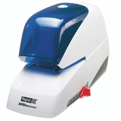 Rapid 5050E Electric Stapler White Blue