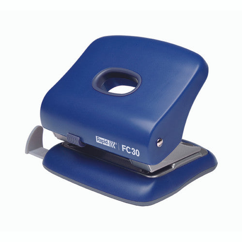 Rapid FC30 2 Hole 30 Sheet Punch Blue