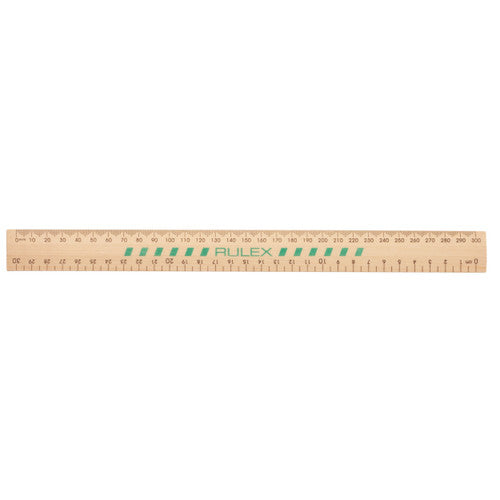 Celco Wooden Ruler Unpolished Green 30cm