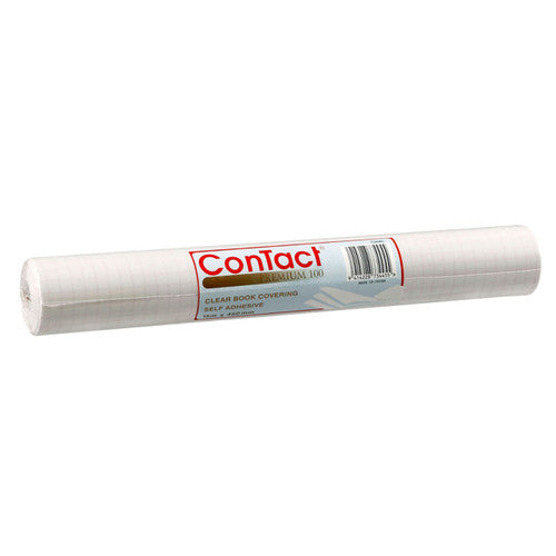 Contact Self-Adhesive Book Cover 100 Mic 15m x 450mm Clear Gloss Carton Of 12