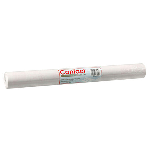 Contact Self-Adhesive Book Cover 100 Mic 15m x 600mm Clear Gloss Each