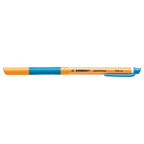 Stabilo Point Visco Rollerball Gel Pen 0.5mm Turquoise Box of 10