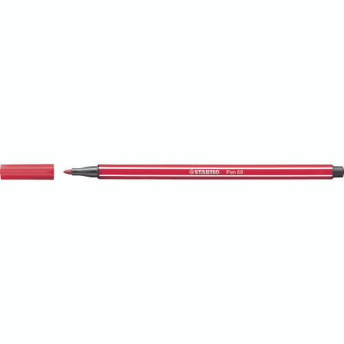 Stabilo Pen 68 Fibre Tip Pen Dark Red