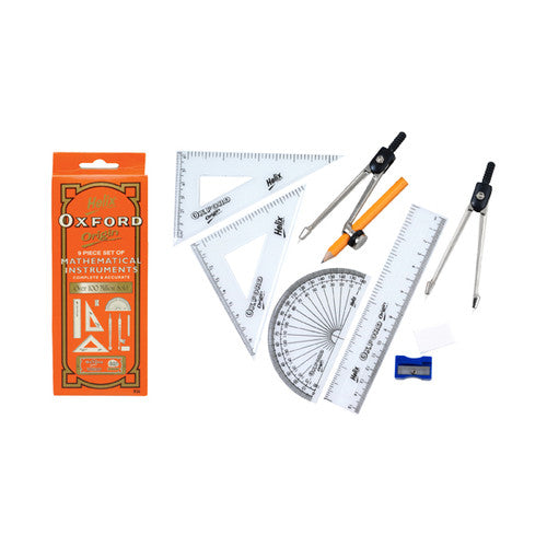 Helix Oxford Economy Maths Set Red