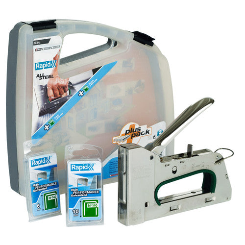Rapid R34E Steel Case Tacker Promo Pack