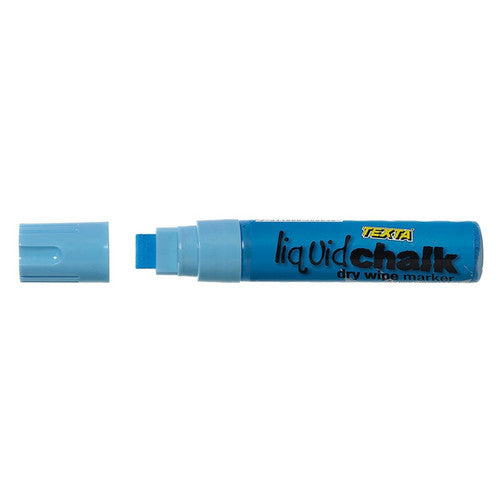 Texta Liquid Chalk Markers Dry Wipe Chisel Assorted Wallet of 4