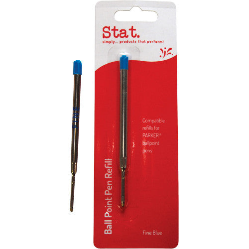 Pen Refills (Parker Style) Ballpoint Fine Blue Pack of 10