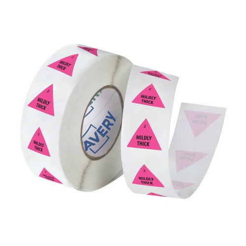 Avery Food Safety Labels 'Mildly Thick' Food Consistency Label 25mm 500 Roll