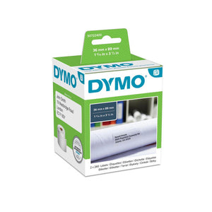 Dymo LabelWriter address labels 89 x 36mm twin pack 2 rolls 260 labels for parcel and envelope addressing