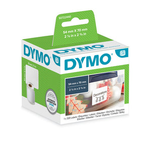 Dymo LabelWriter name badge labels 54 x 70mm single roll 320 labels for events conferences and visitor management