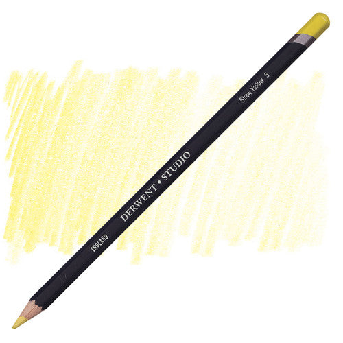 Derwent Studio Pencil Straw Yellow Box of 6